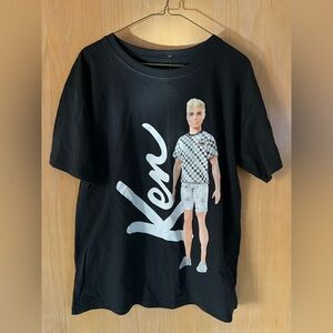 Men’s Barbie Ken Graphic T-Shirt Black Size L New